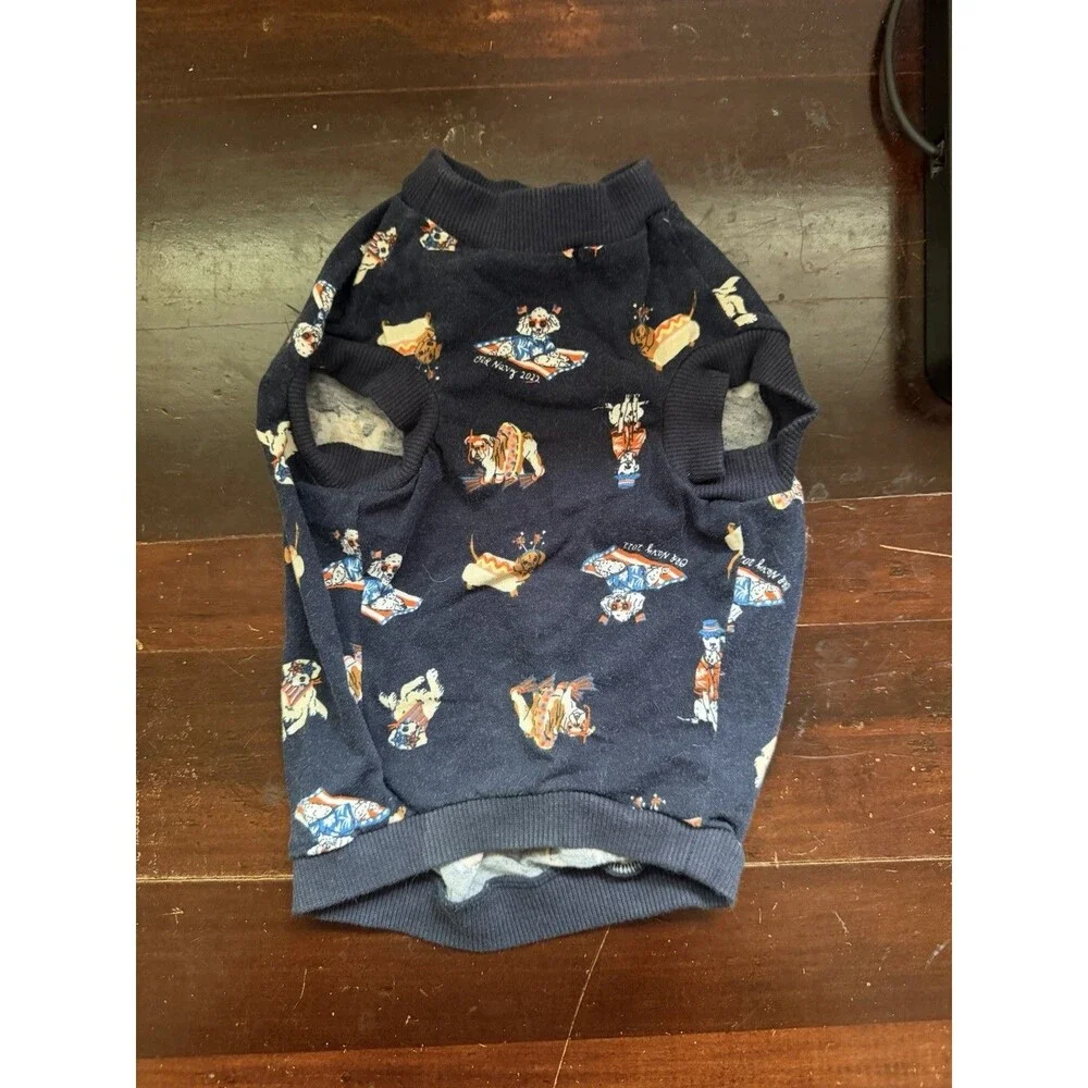 Dog T-shirt Old Navy Dogs 4th Of July Dog T-shirt Navy Blue Size Small USA